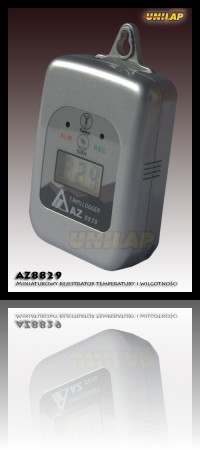 AZ8829 rejestrator temperatury i wilgotności++AZ8829 rejestrator temperatury i wilgotności